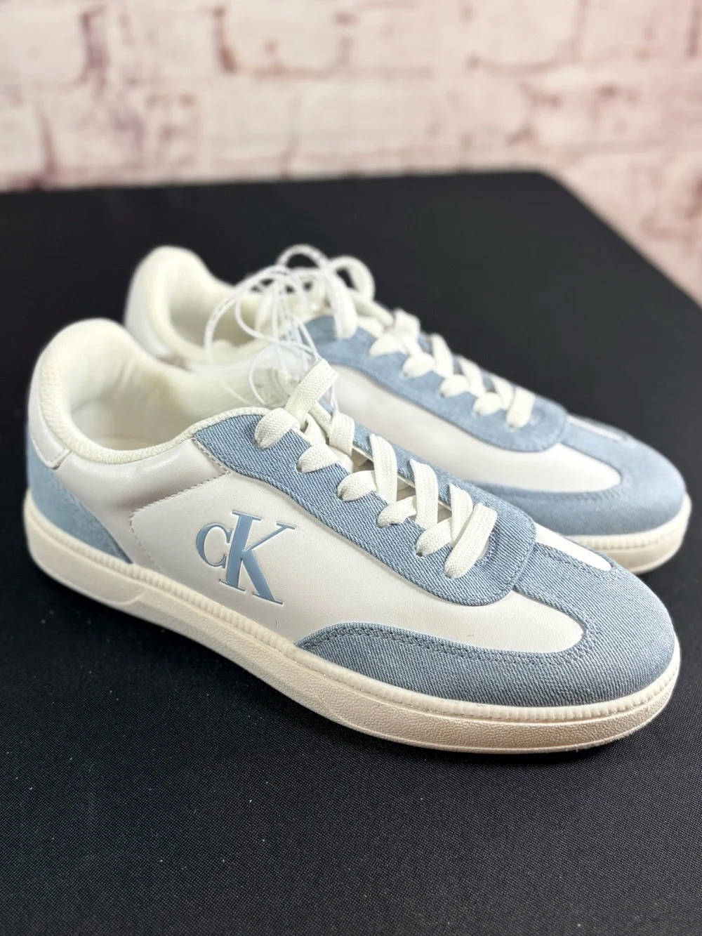 Calvin Klein women Denim Blue & White CK Accent Sneakers